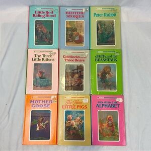 Lot of 9 Winker Puppet Storybook Board Books Fairytales Nursery Rhymes 1968-1970